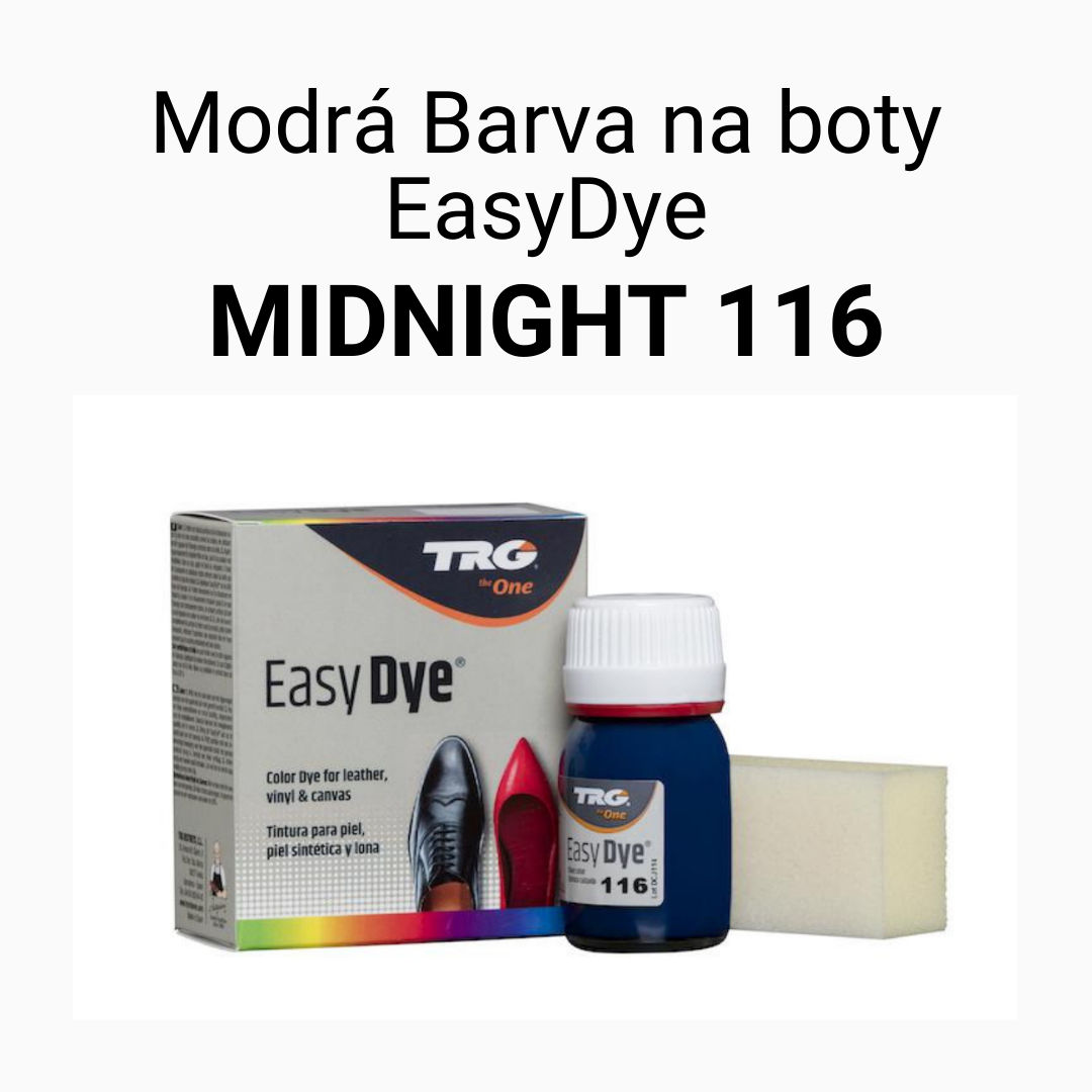 MODRÁ BARVA NA KŮŽI EASY DYE TRG MIDNIGHT 116 barva na boty